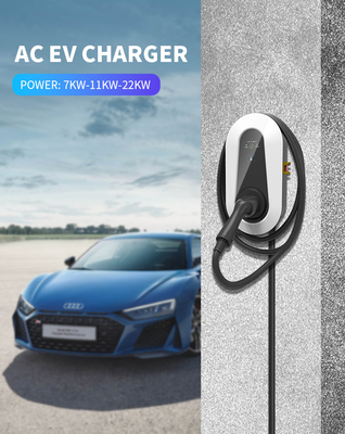 22KW 32A trạm sạc EV 3 giai đoạn cấp 2 loại 2 sạc xe điện ECM-RED