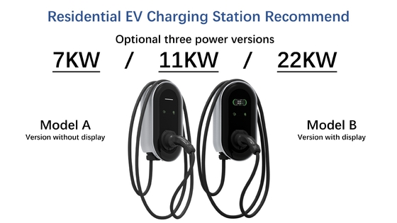 Hộp sạc tường loại 2 7KW 11KW 22KW Mức 1 2 EV EU UK FR Bồ Đào Nha