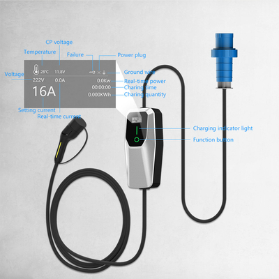 Loại 1 3.5KW 7KW 11KW AC Level 1 2 Wall Box Ev Sạc trên bãi đậu xe đường phố