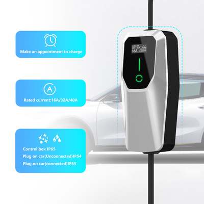 Loại 1 3.5KW 7KW 11KW AC Level 1 2 Wall Box Ev Sạc trên bãi đậu xe đường phố