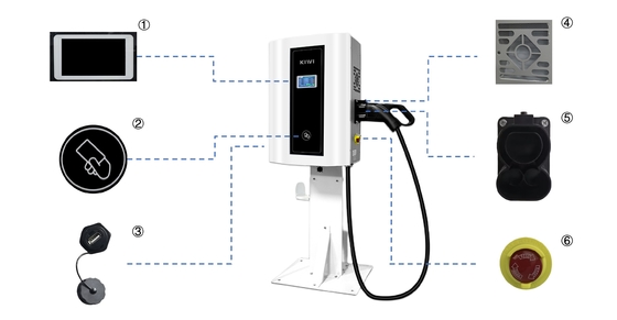 Dự án nhà ở EV DC sạc 4.3 Inch màn hình cảm ứng CCS trạm xe điện
