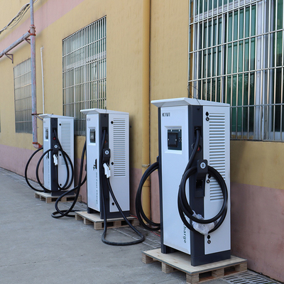 Bộ sạc nhanh 60KW đứng trên sàn CCS cấp 3 loại 1 Chademo EV để sạc nhanh và sạc nhanh