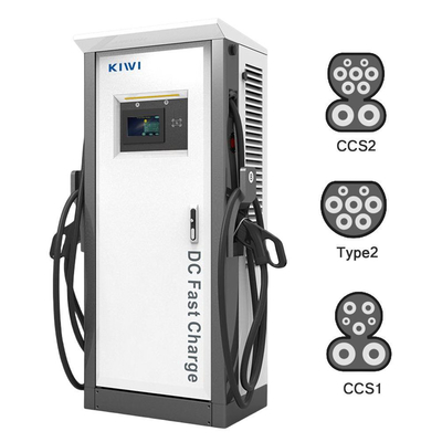 Điện áp đầu ra DC 200V-1000V 60KW 120KW CCS2 Chademo Type2 EV DC sạc đống cho EV