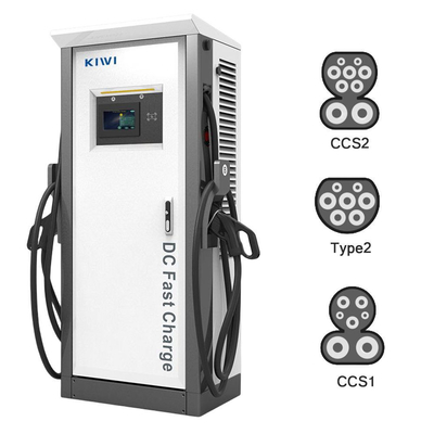 Điện áp đầu ra DC 200V-1000V 60KW 120KW CCS2 Chademo Type2 EV DC sạc đống cho EV