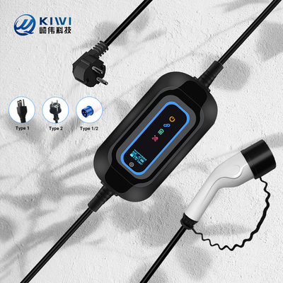 Kiwi Xe điện EV sạc AC loại 1 2 16A Nhà EV sạc trạm Cáp chiều dài 5M