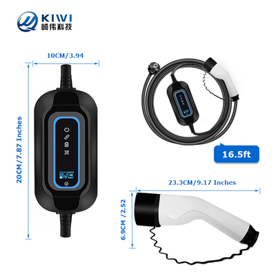 220V KIWI 3.5KW Bộ sạc xe điện di động loại 2 16A J1772 cho trạm sạc xe điện
