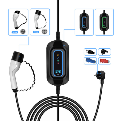 3.5KW Type 2 EV Plug IP67 Bộ sạc trên xe cho Tesla Model 3 tại bãi đậu xe trung tâm mua sắm