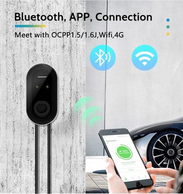 220Vac /-10% Điện áp đầu ra 7kw Type2 Wallbox 32A Carica e Gioca Bộ sạc EV cho gia đình