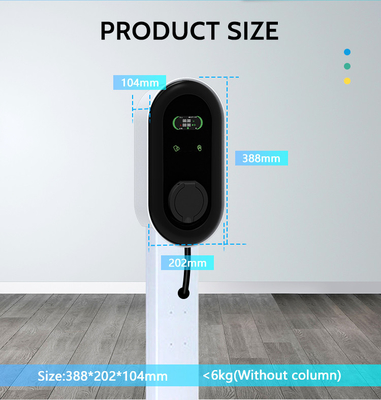 Trạm sạc RS485 EV điểm đến điểm cho ID4 Volkswagen và KIWI LCD Mini Ev Car