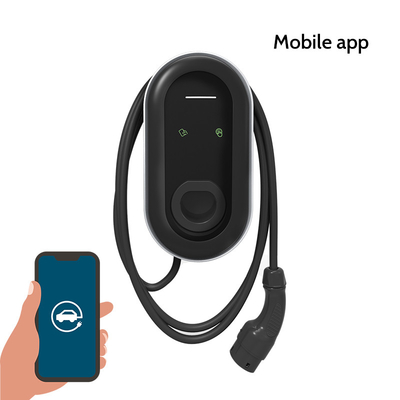 Trạm sạc EV thông minh 7KW với phát hiện cách nhiệt và phát hiện nhiệt độ cắm