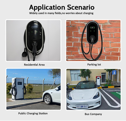 Loại 2 22kW Ba pha AC Output hiện tại EV sạc Wallbox với RFID ứng dụng OCPP chức năng