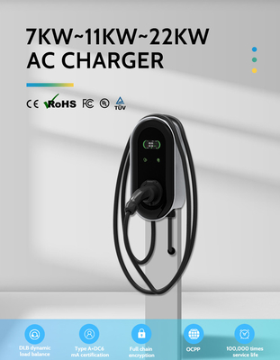 KIWI LCD Mini Opcc 220V Type 2 Sở sạc điện 7kW CCS EV sạc cho xe điện