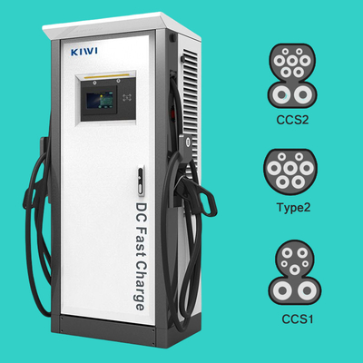 50Hz±10Hz Tần số lưới Chademo Type2 120KW EV DC sạc đống cho xe điện