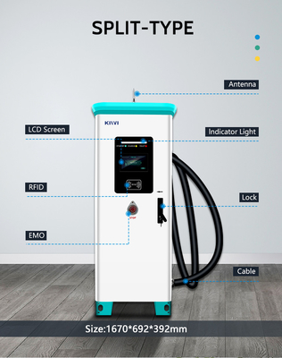 Tiêu chuẩn giao diện CCS1/CCS2 Bộ sạc xe điện thương mại 320KW để sạc nhanh tại KIWI DC