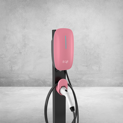 Máy sạc xe ô tô điện thoại di động 7kW DC sạc nhanh 220V EV với cảm biến nhiệt độ kết nối và đứng sàn gắn tường