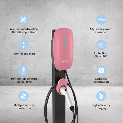 7kw 11kw 22kw Loại 1 Loại 2 Gbt AC EV Charger Station Khởi động và phương pháp thanh toán APP QRCode với USB Download