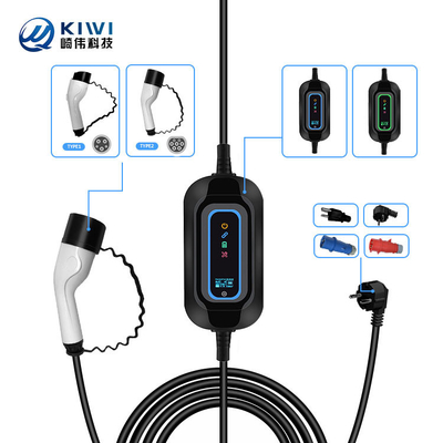 Đài sạc xe điện gia đình di động loại 2 3.5kw AC EV Đài sạc điện EV di động