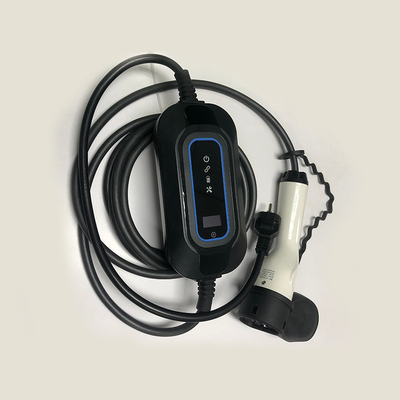 3.5KW Cấp độ 2 Trạm sạc EV di động loại 2 IEC 62196 Điều chỉnh 8-32A Lưu lượng AC rò rỉ loại B RCD 30mA 6mA cho nhà